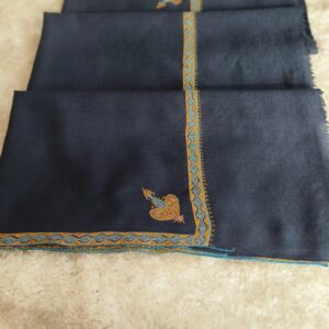 Authentic Kashmiri Toosha Shawl with Hand-Embroidered Sozni Hashia & Koundar Motifs