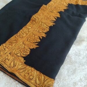 Authentic Kashmiri Toosha Shawl with Royal Gold Tilla Hand Embroidery
